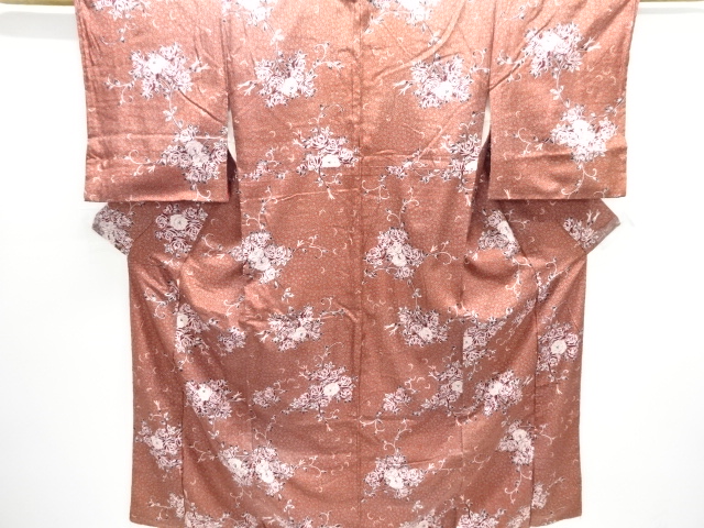 大正ロマン　花模様着物